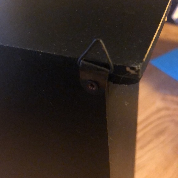 Vintage Key Holder. Black. Wood. Paint off in areas on back. Can be touched up. - Picture 10 of 16